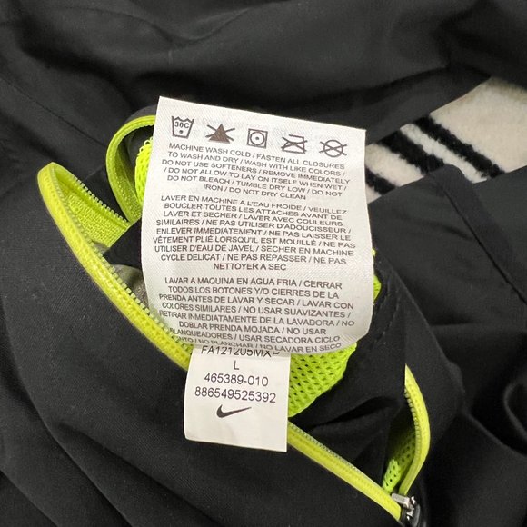 Nike Men's Vapor 5 World Record Running Jacket Large Black And Volt 465389-010 - Picture 10 of 10
